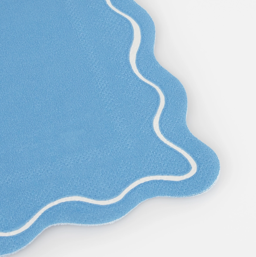 Meri Meri - Mixed Wavy Line Large Napkins - Karışık Renkler Dalgalı Peçeteler (x16) Kategorisiz