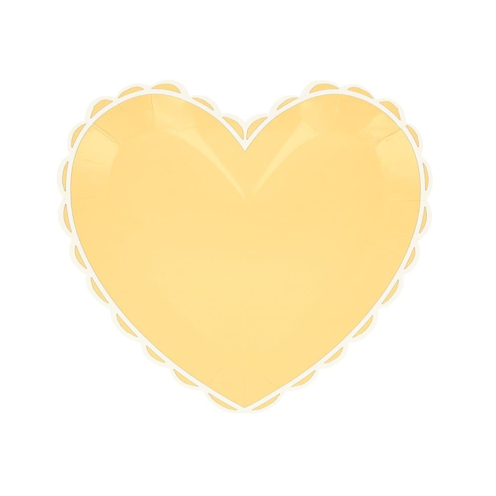 Meri Meri - Pastel Renk Kalp Tabaklar (8'li) Kategorisiz