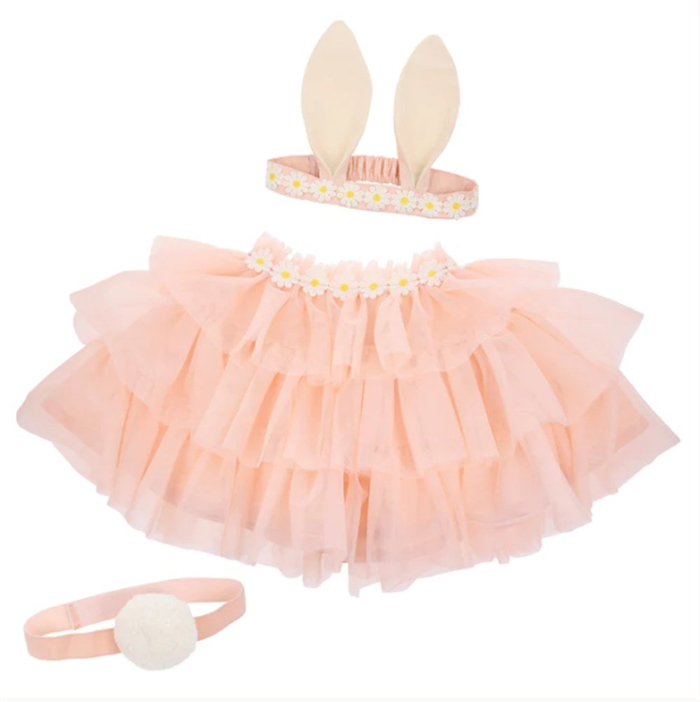 Meri Meri - Peach Tulle Bunny Costume - Tül Tavşan Kostüm Kostüm ve Aksesuarlar