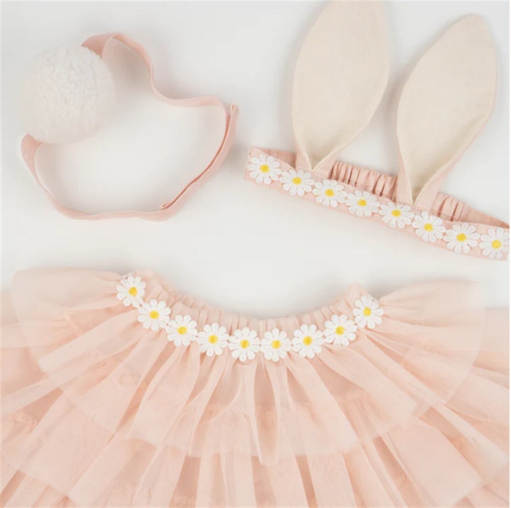 Meri Meri - Peach Tulle Bunny Costume - Tül Tavşan Kostüm Kostüm ve Aksesuarlar