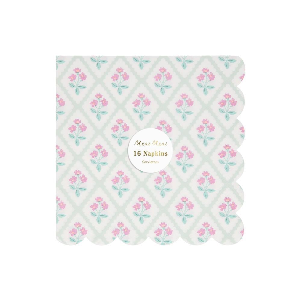 Meri MeriMeri Meri - Bloomsbury Çiçek Desenli Peçeteler - L - 16 Adet283317