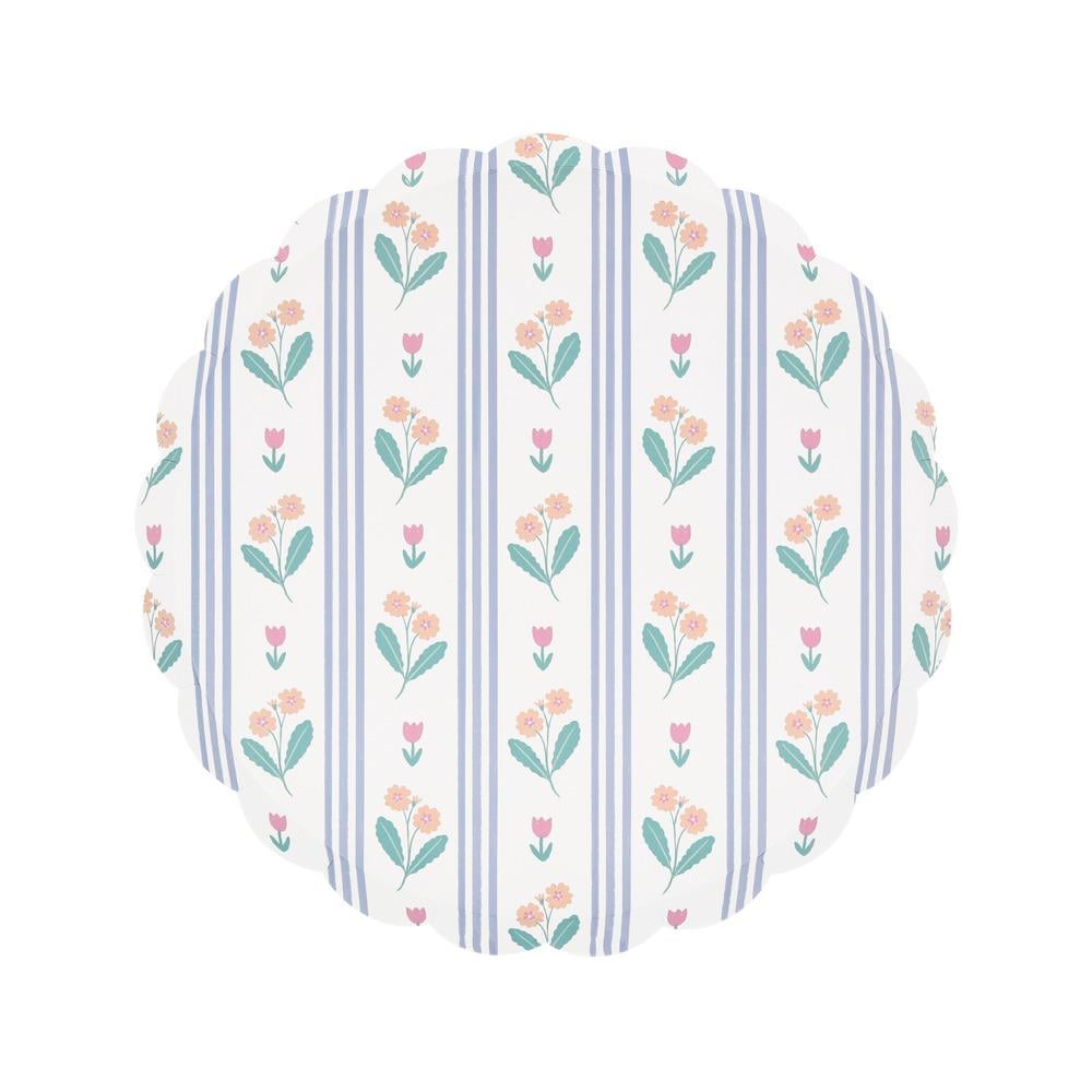 Meri MeriMeri Meri - Bloomsbury Çiçek Desenli Tabaklar - M - 8 Adet283254