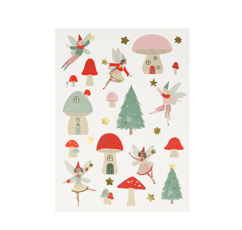 Meri MeriMeri Meri - Christmas Fairy Sticker Sheet - Yeni Yıl Perileri Çıkartma280491
