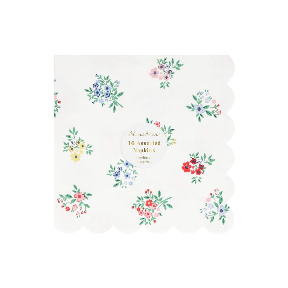 Meri MeriMeri Meri - Ditsy Posy Çiçekli Peçeteler - L - 16 Adet285900