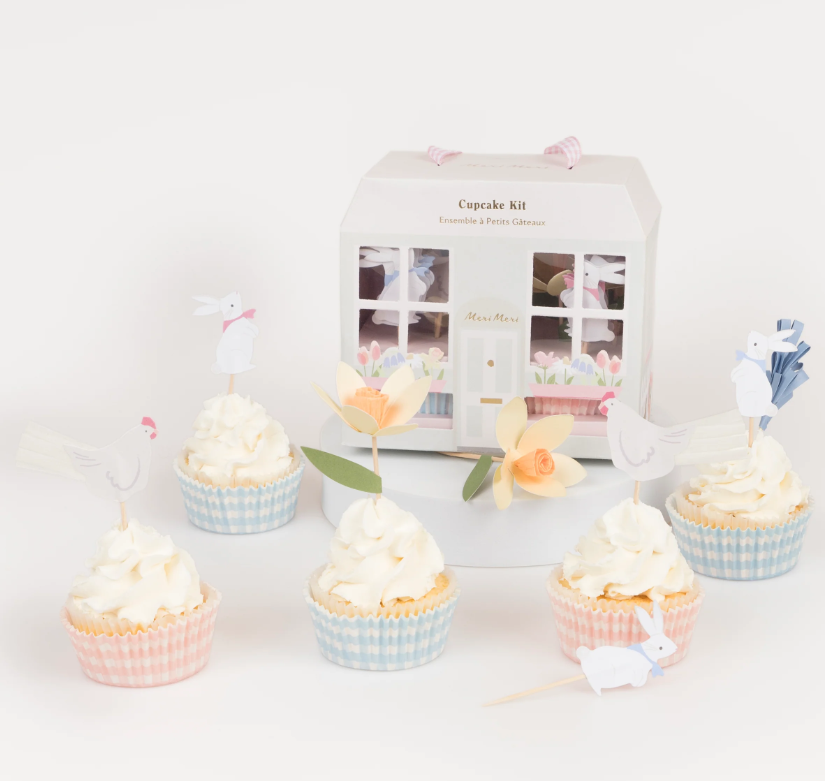 Meri MeriMeri Meri - Easter Cottage Cupcake Kiti - 24 Adet283155