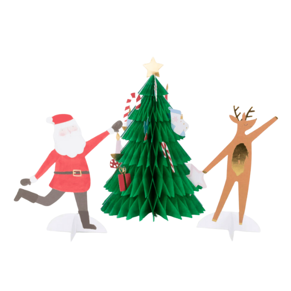 Meri MeriMeri Meri - Festive Honeycomb Tree Card - Yeni Yıl Ağacı Tebrik Kartı210034