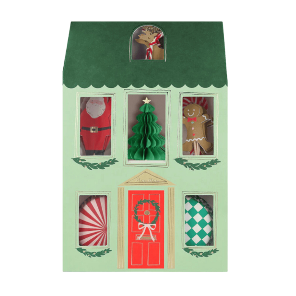 Meri MeriMeri Meri - Festive House Cupcake Kit - Yeni Yıl Evi Cupcake Kit (24'lü)269176