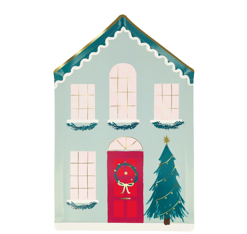 Meri MeriMeri Meri - Festive House Plates - Kutlama Evi Tabak (8'li)279087