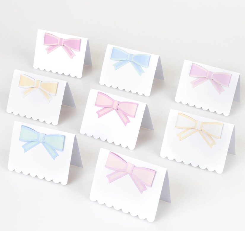 Meri MeriMeri Meri - Fiyonklu İsim Kartları - Pastel - 8 Adet273560