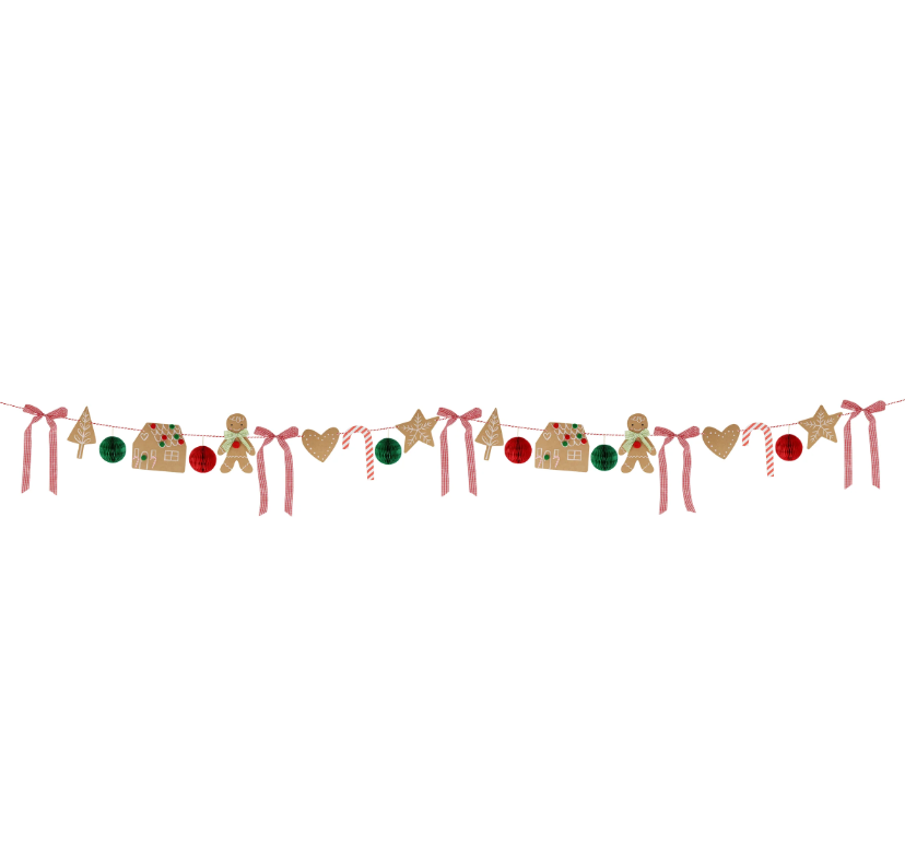 Meri MeriMeri Meri - Gingerbread Garland - Zencefilli Kurabiye Asılan Süs280050
