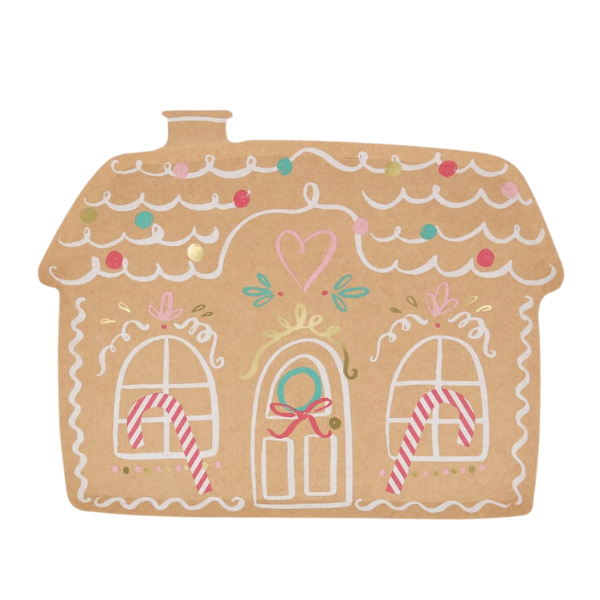 Meri MeriMeri Meri - Gingerbread House Plates - Zencefilli Kurabiye Tabak (8'li)279987