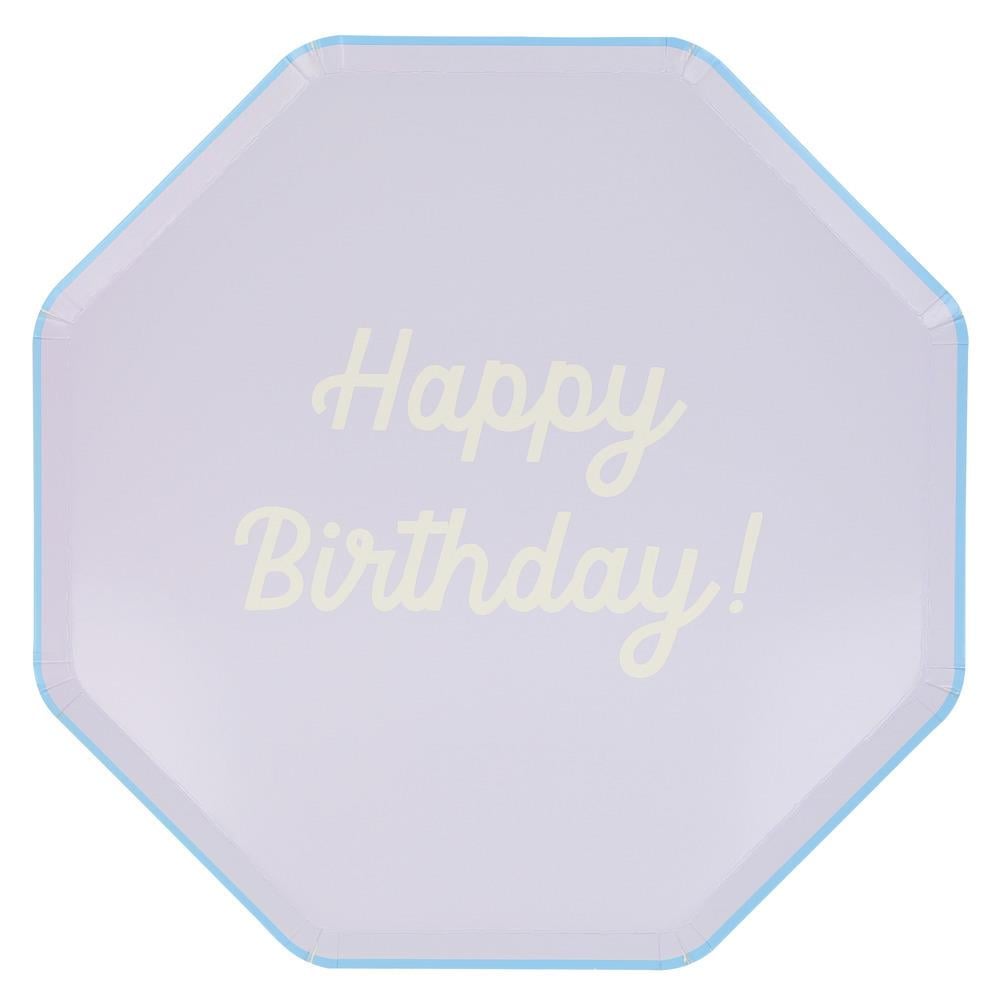 Meri MeriMeri Meri - Happy Birthday Tabaklar - L - 8 Adet285927