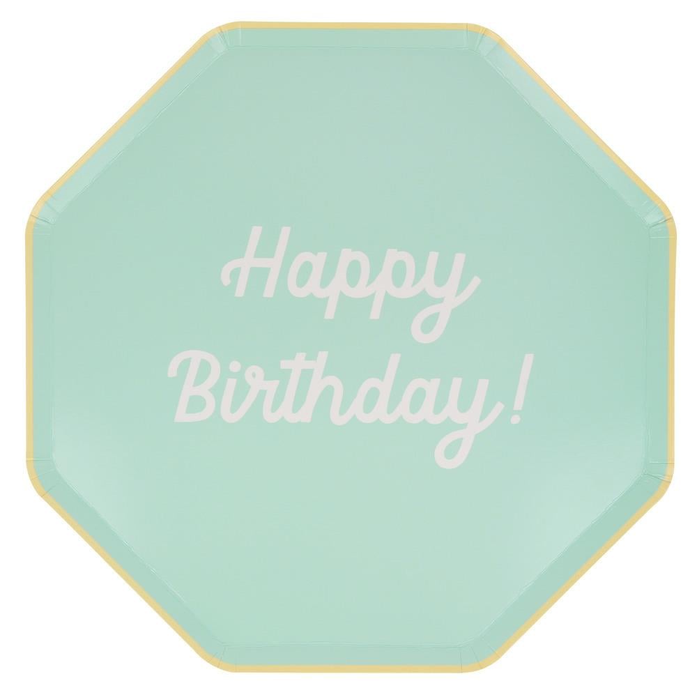 Meri MeriMeri Meri - Happy Birthday Tabaklar - L - 8 Adet285927