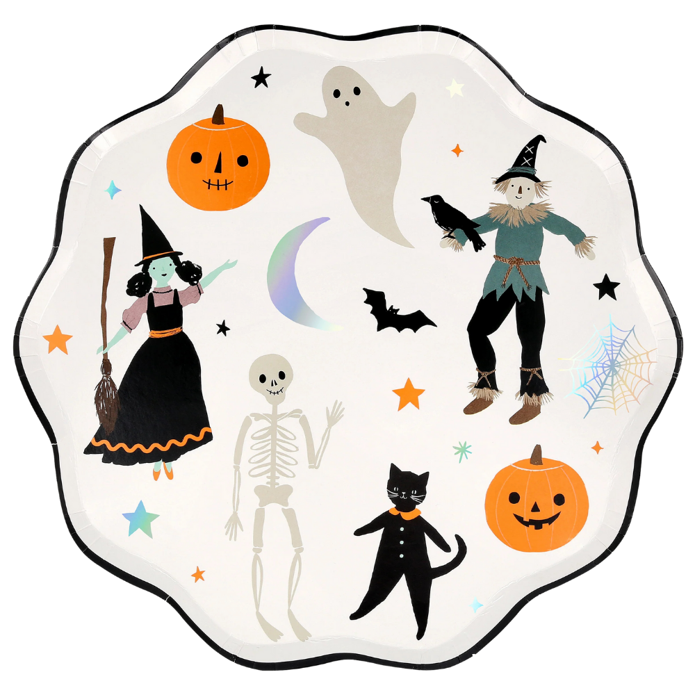 Meri MeriMeri Meri - Happy Halloween Tabaklar - L - 8 Adet289914