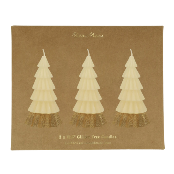Meri MeriMeri Meri - Ivory Tree Candles - Krem Renk Ağaç Mumlar (3'lü)270994