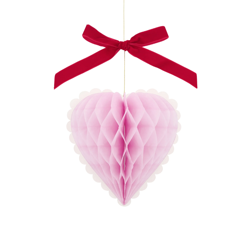 Meri MeriMeri Meri - Kalpli Honeycomb Asılan Süs284118