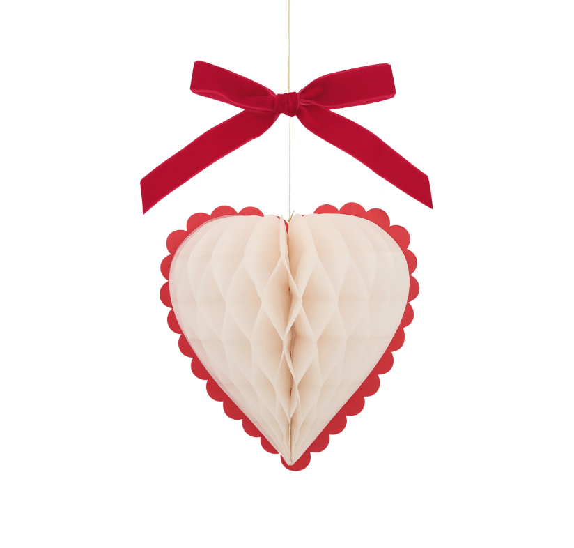 Meri MeriMeri Meri - Kalpli Honeycomb Asılan Süs284118