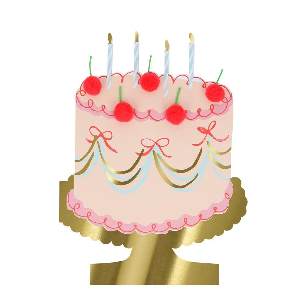 Meri MeriMeri Meri - Kirazlı Pasta Tebrik Kartı287592