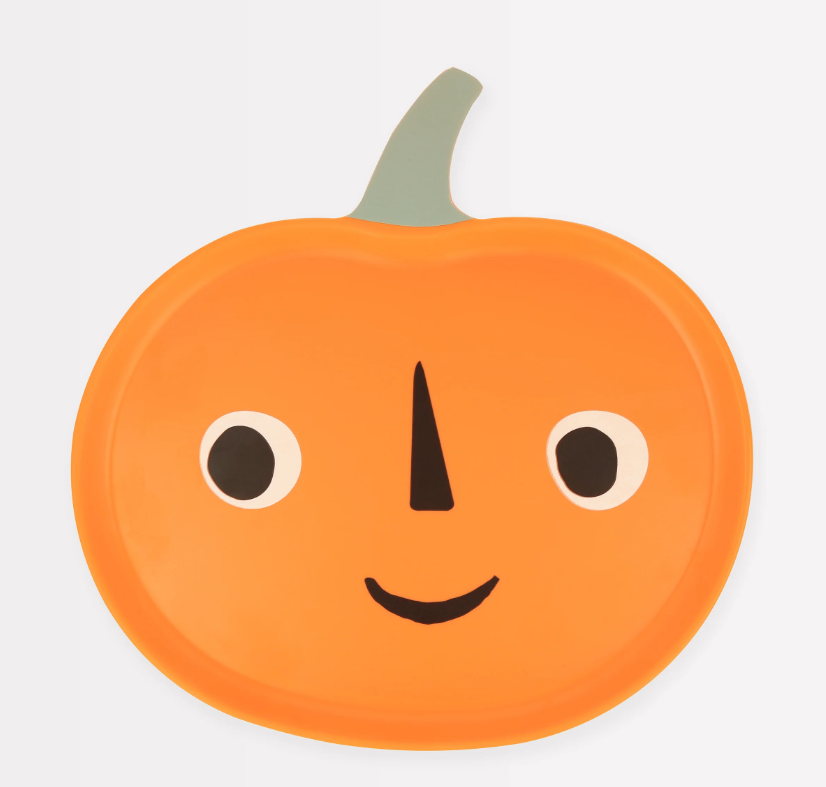 Meri MeriMeri Meri - Melamine Jack O' Lantern Plate - Balkabağı Melamin Tabak279438