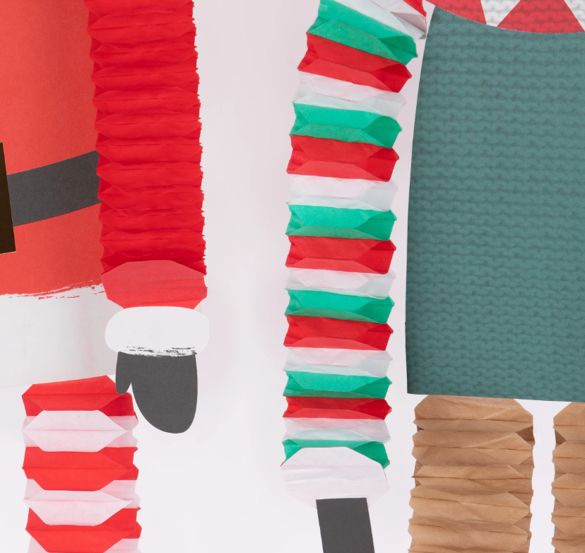 Meri MeriMeri Meri - Noel Baba ve Ren Geyiği Asılan Süsler - 4 Adet280284