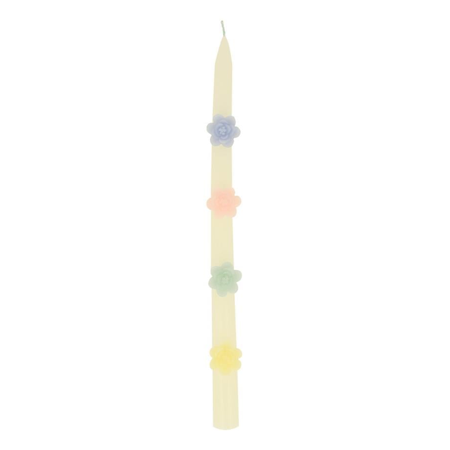 Meri MeriMeri Meri - Pastel Çiçekli İnce Uzun Mumlar - 2 Adet276737