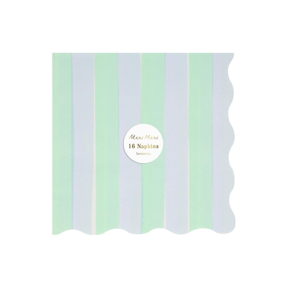 Meri MeriMeri Meri - Pastel Çizgili Peçeteler - L - 16 Adet282408