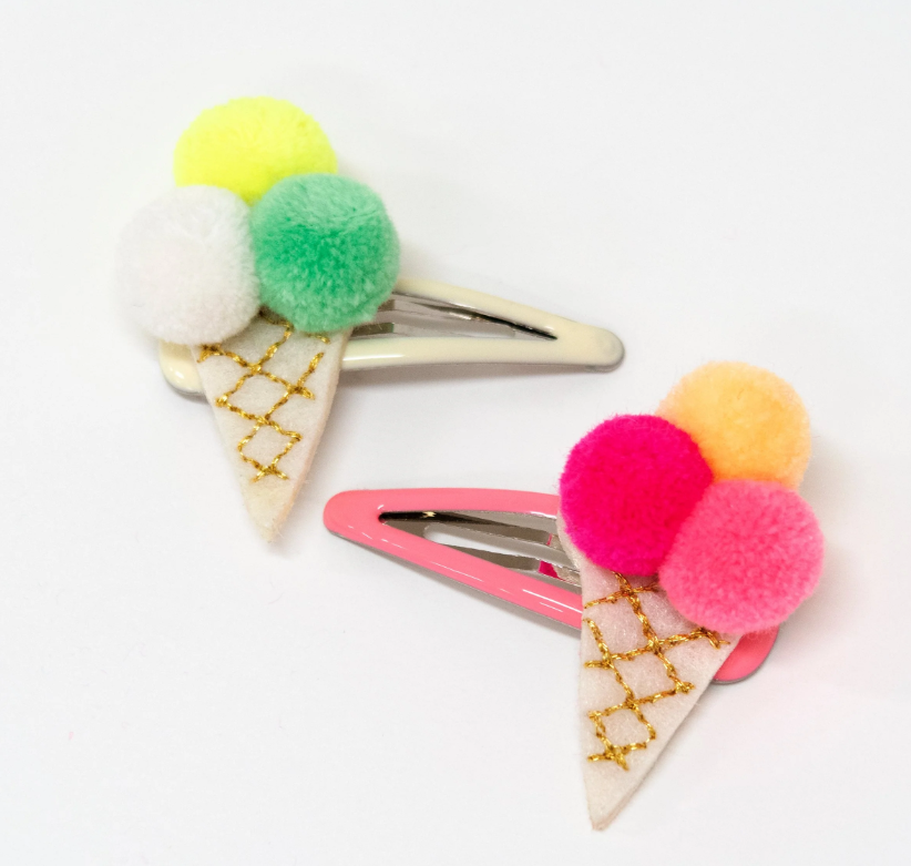 Meri MeriMeri Meri - Ponpon Dondurma Saç Tokaları - 2 Adet171829