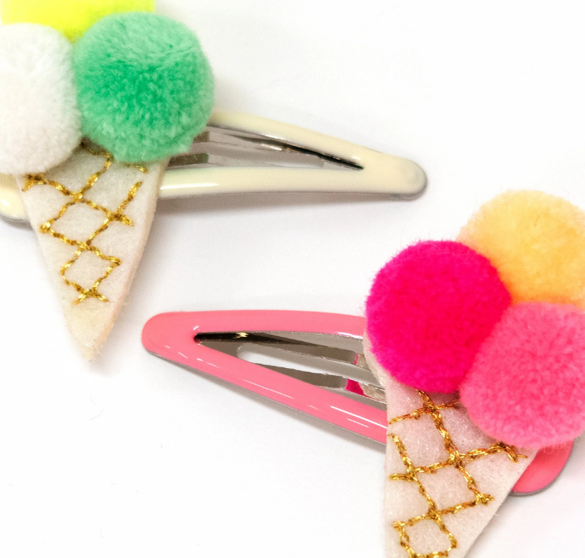 Meri MeriMeri Meri - Ponpon Dondurma Saç Tokaları - 2 Adet171829