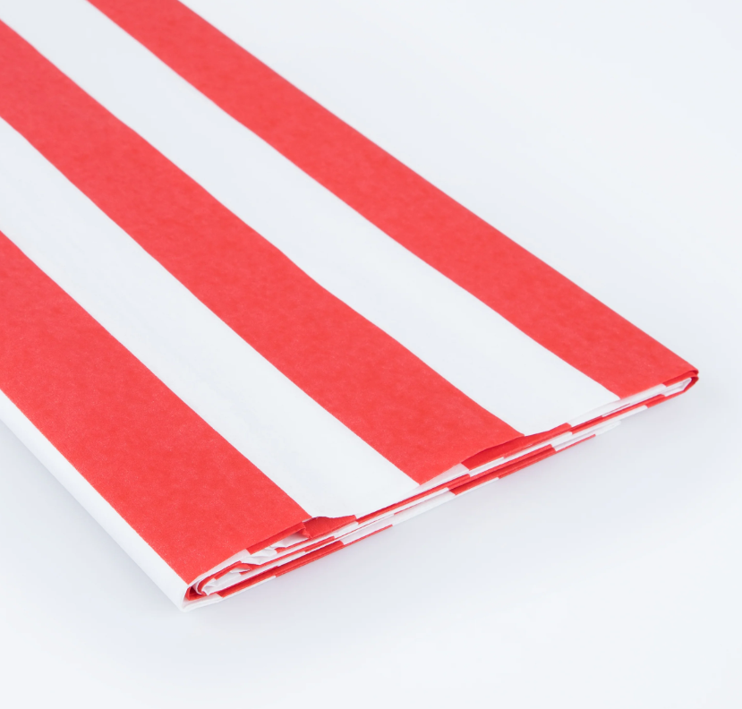 Meri MeriMeri Meri - Red Striped Tablecloth - Kırmızı Çizgili Masa Örtüsü280032