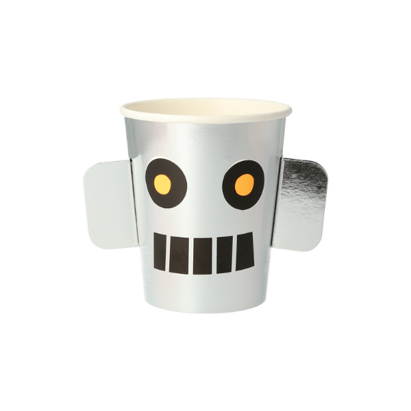 Meri MeriMeri Meri - Robot Cups - Robot Bardaklar - 8'li223245