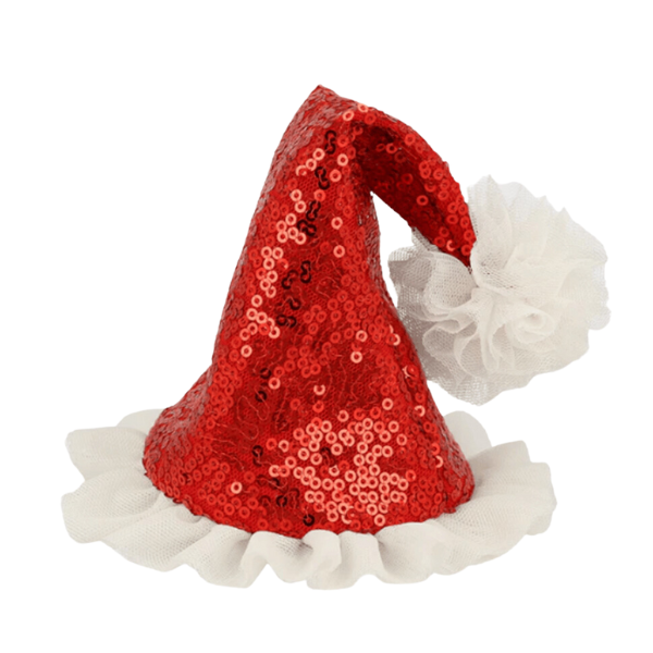 Meri MeriMeri Meri - Sequin Santa Hat Hair Clip - Noel Baba Şapkası Toka270058