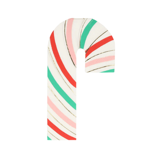 Meri MeriMeri Meri - Stripy Candy Cane Napkins - Çizgili Şeker Kamışı Peçeteler (16'lı)270031