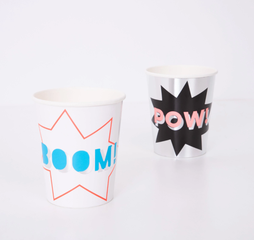 Meri MeriMeri Meri - Süper Kahraman Bardaklar - 8 Adet221949