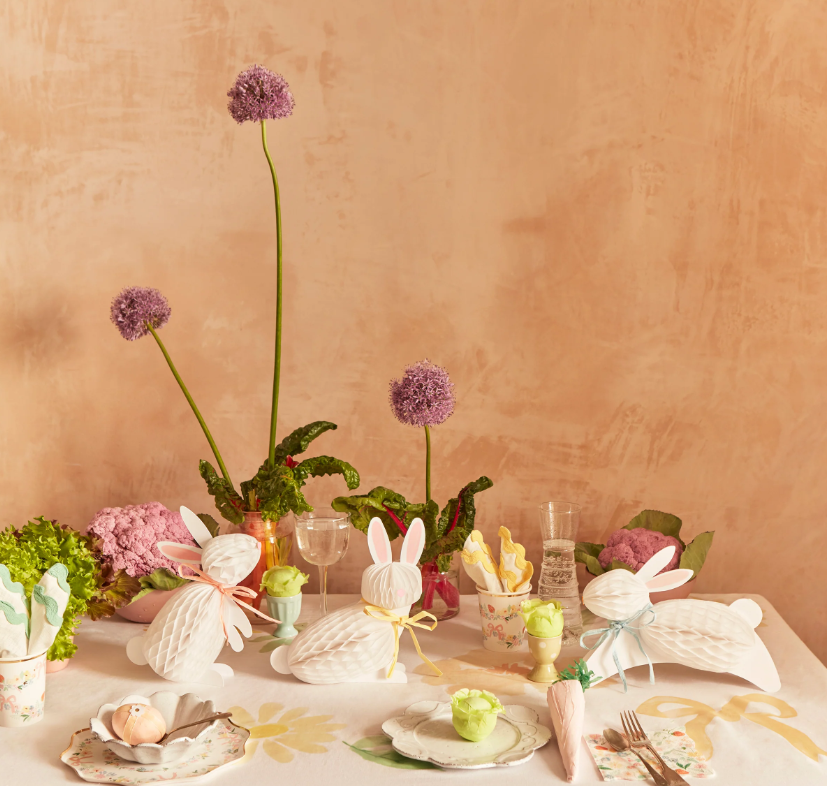 Meri MeriMeri Meri - Tavşan Honeycomb Masa Süsü - 6 Adet272777