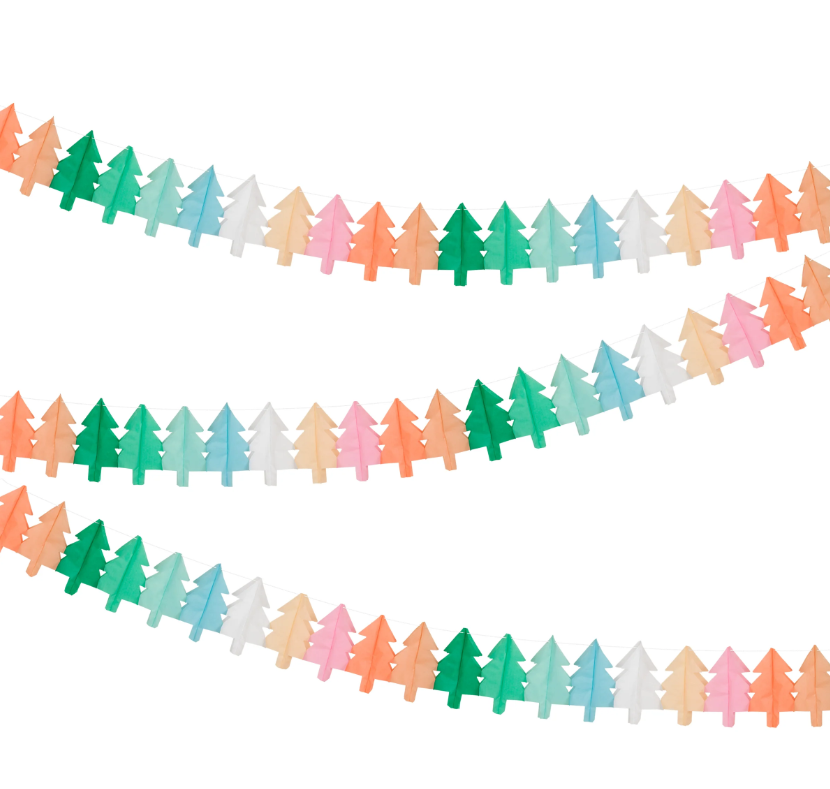 Meri MeriMeri Meri - Tissue Paper Christmas Tree Garlands - Yeni Yıl Ağacı Asılan Süs279888