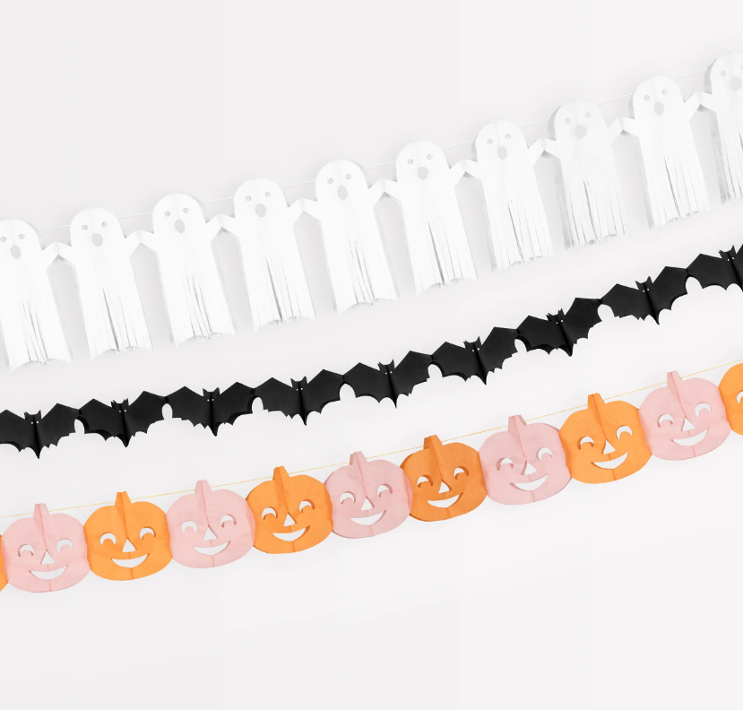 Meri MeriMeri Meri - Tissue Paper Halloween Garlands - Cadılan Bayramı Asılan Süs277727