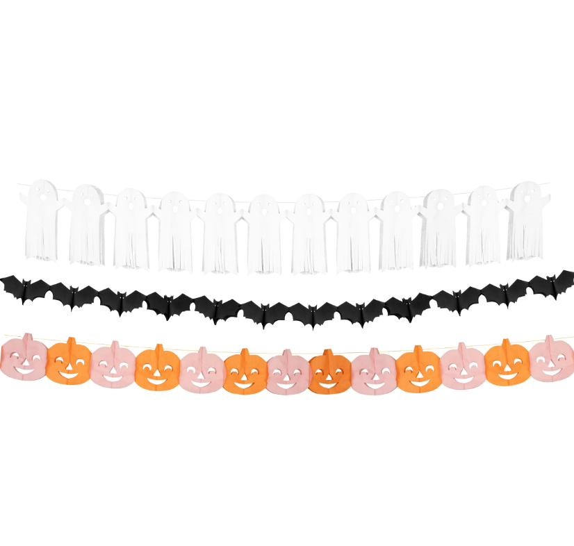 Meri MeriMeri Meri - Tissue Paper Halloween Garlands - Cadılan Bayramı Asılan Süs277727