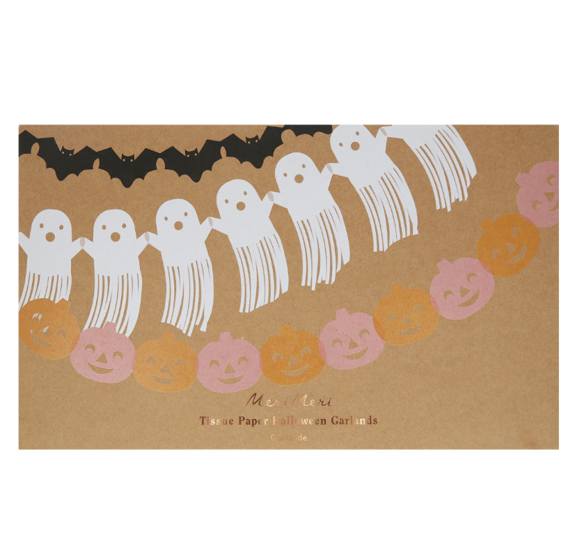 Meri MeriMeri Meri - Tissue Paper Halloween Garlands - Cadılan Bayramı Asılan Süs277727