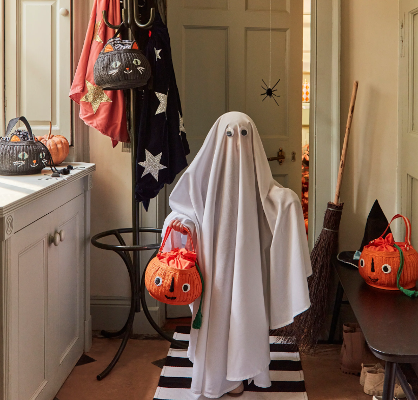 Meri MeriMeri Meri - Trick Or Treat Pumpkin Basket Bag - Cadılar Bayramı Şeker mi Şaka mı Çantası277700