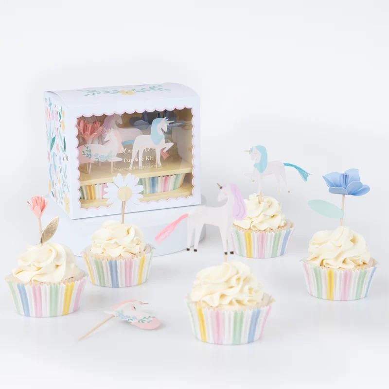 Meri MeriMeri Meri - Unicorn Cupcake Kit - 24 Adet287079