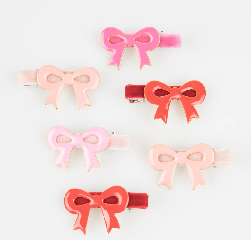 Meri MeriMeri Meri - Valentine's Bow Saç Tokaları - 6 Adet282381