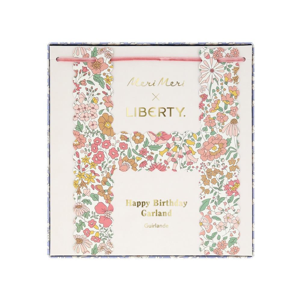Meri MeriMeri Meri x Liberty - Happy Birthday Asılan Süs284163