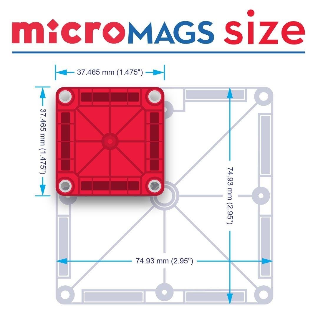 Magna-Tiles microMAGS Travel Set - Seyahat Seti 26 Parça Mıknatıslı Oyunlar