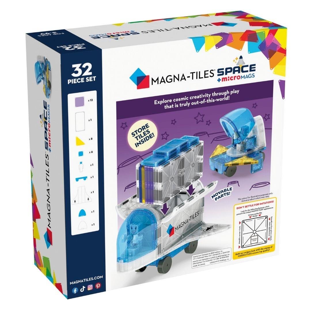 Magna-Tiles Space + microMAGS - Uzay 32 Parça Mıknatıslı Oyunlar