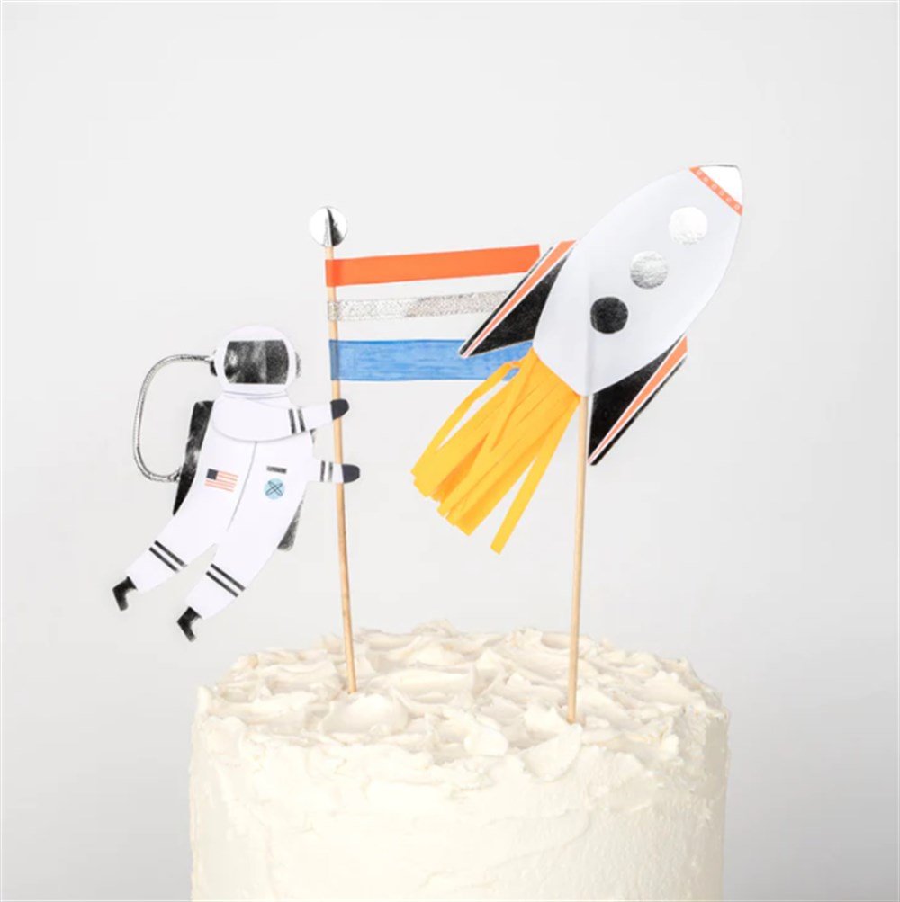 Meri Meri - Space Cake Topper - Uzay Pasta Süsü Pasta Süsleri