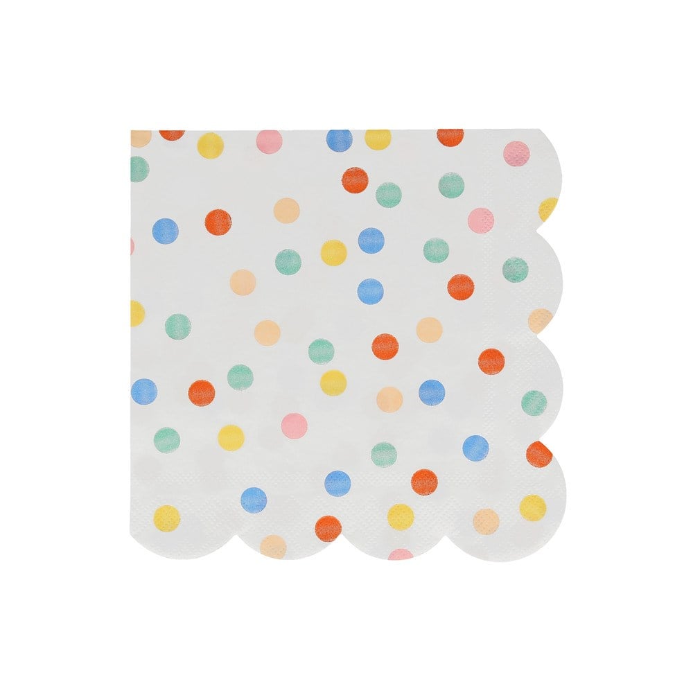 Meri Meri - Colourful Pattern Large Napkins - Renkli Desenler Peçeteler - L - 16'lı Peçeteler