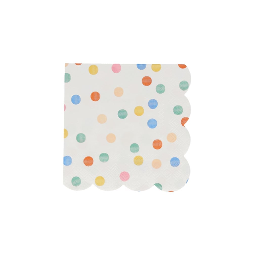 Meri Meri - Colourful Pattern Small Napkins - Renkli Desenler Peçeteler - S - 16'lı Peçeteler