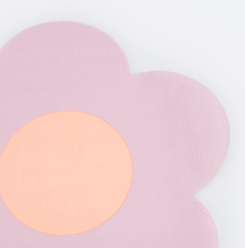 Meri Meri - Happy Face Icons Diecut Napkins - Mutlu Yüz Semboller Peçeteler (x16) Peçeteler