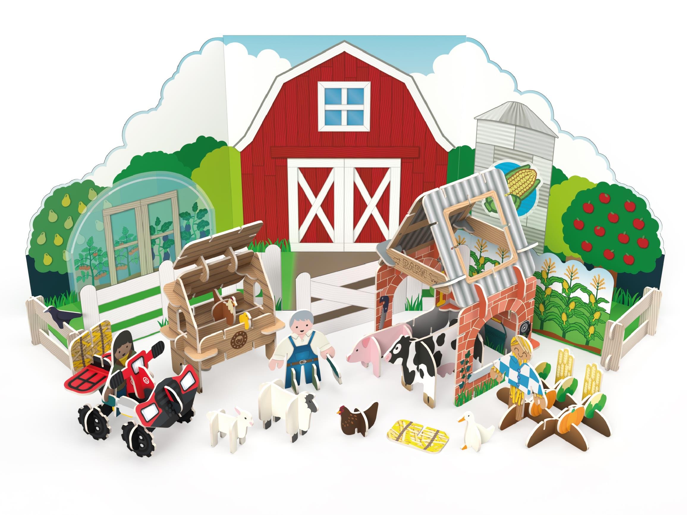 PlayPressPlayPress - Story Playset - FarmyardL0009