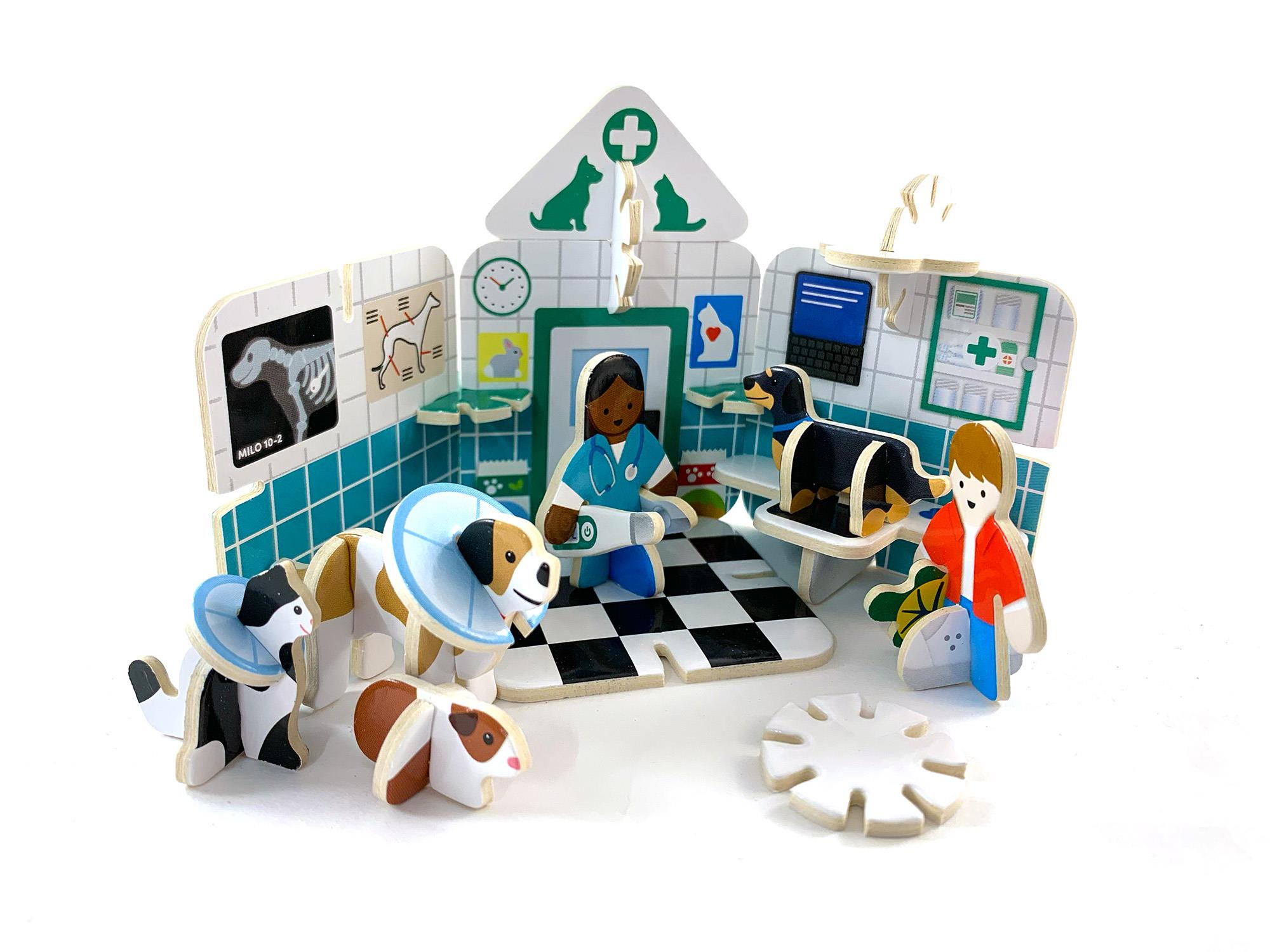PlayPressPlayPress - Story Playset - Mini VetsK0001